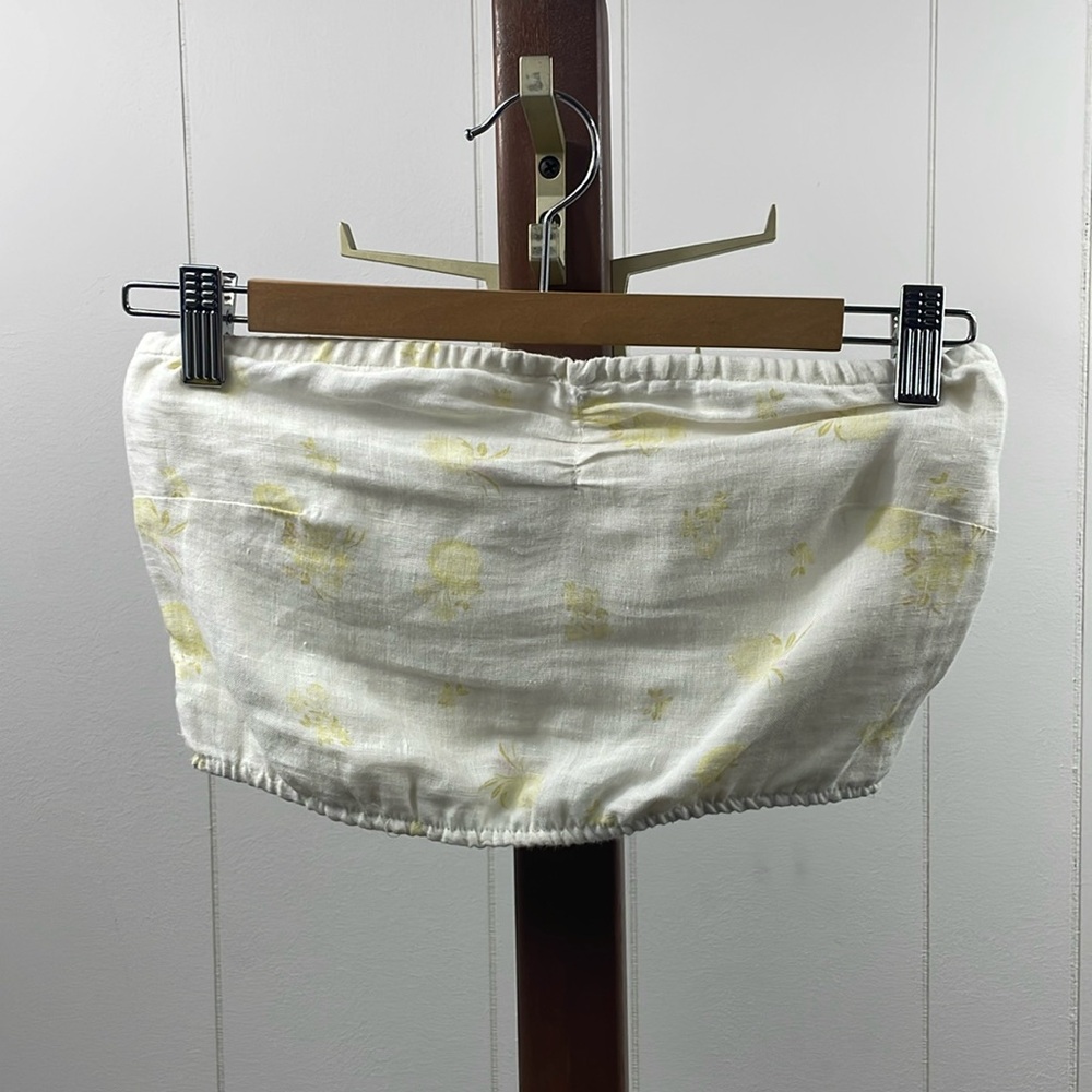 Tularosa Cream/Yellow Floral Tube Top